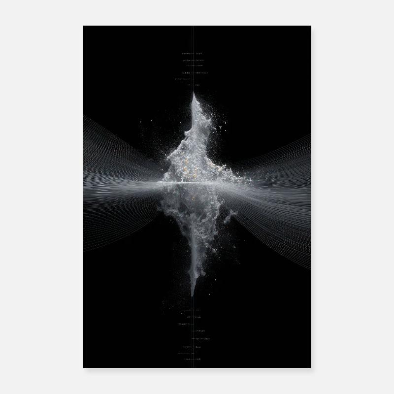 Quanten-Puls-Echo Poster 60x90 cm