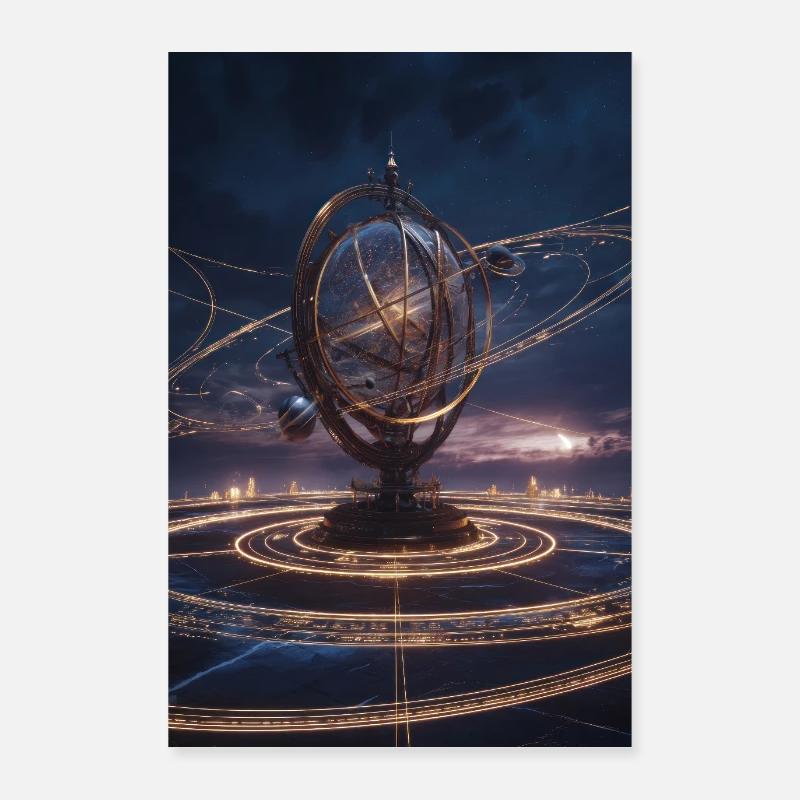 Lysende armillarbane Poster 60x90 cm