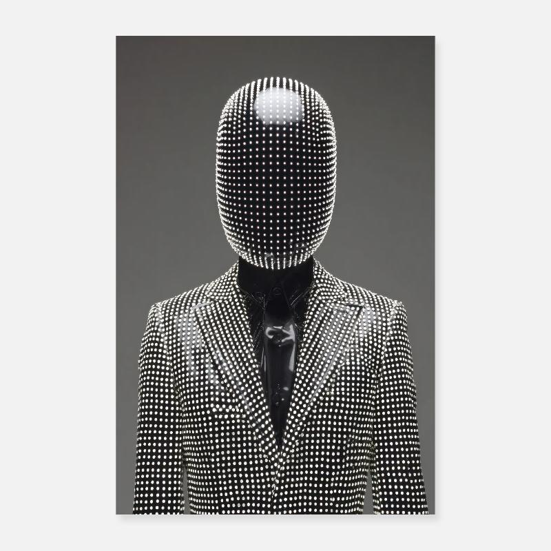 Dotgrid LED-Anzug Poster 60x90 cm