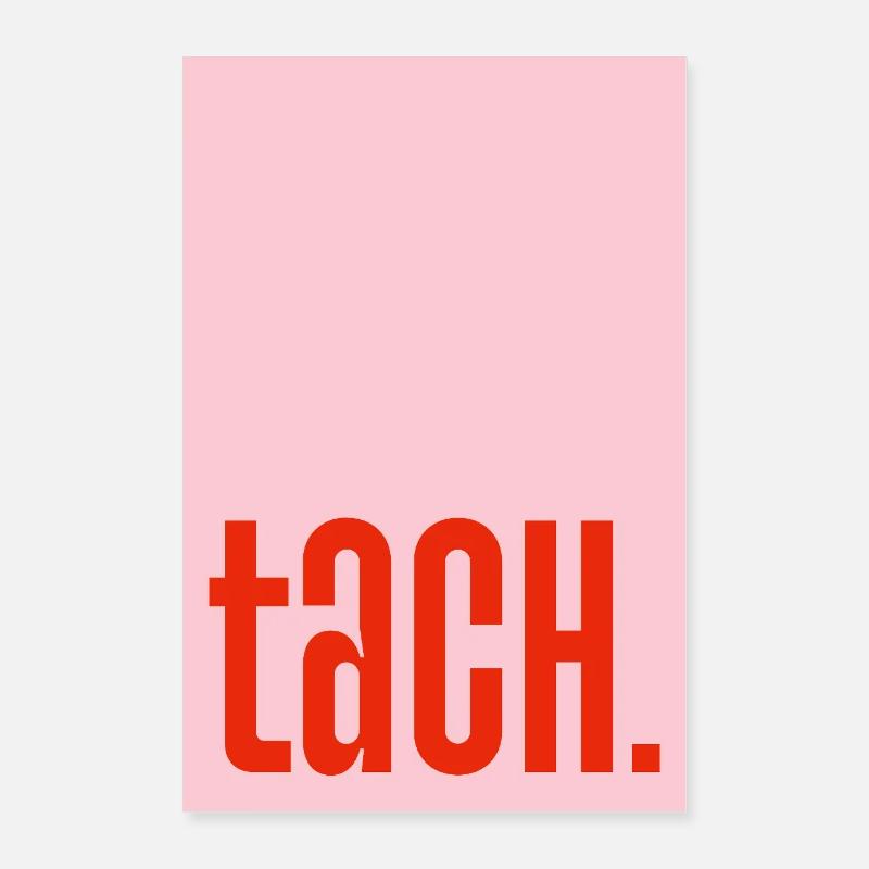 Tachymane - rose rouge Poster 60 x 90 cm