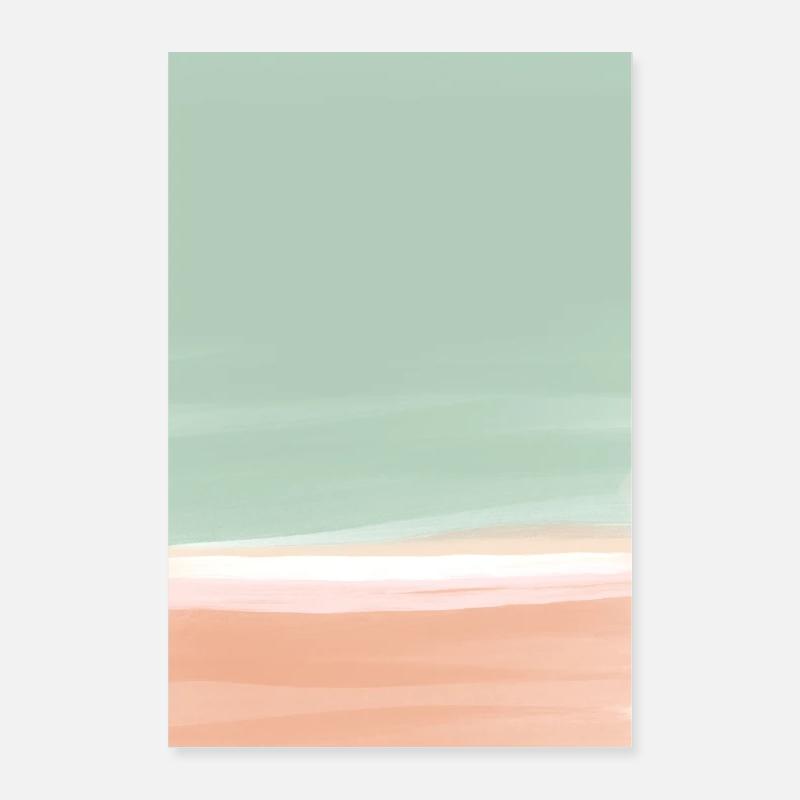 Green orange block - customizable Poster 24" x 35" (60x90 cm)