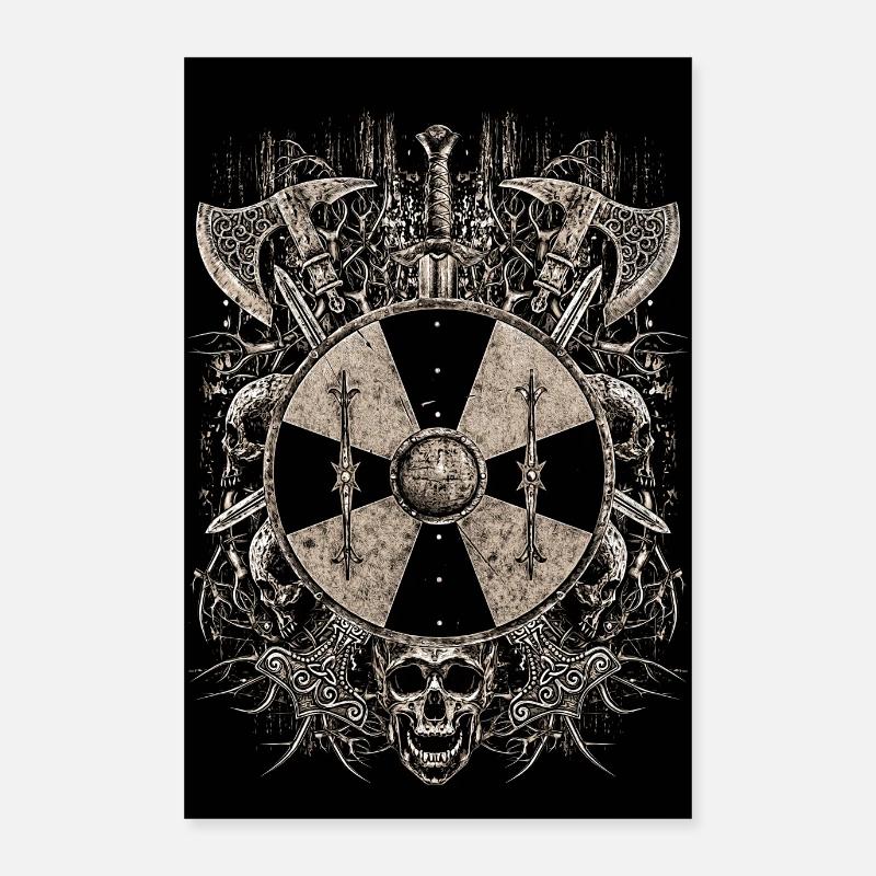 VIKING SHIELD Poster 60 x 90 cm