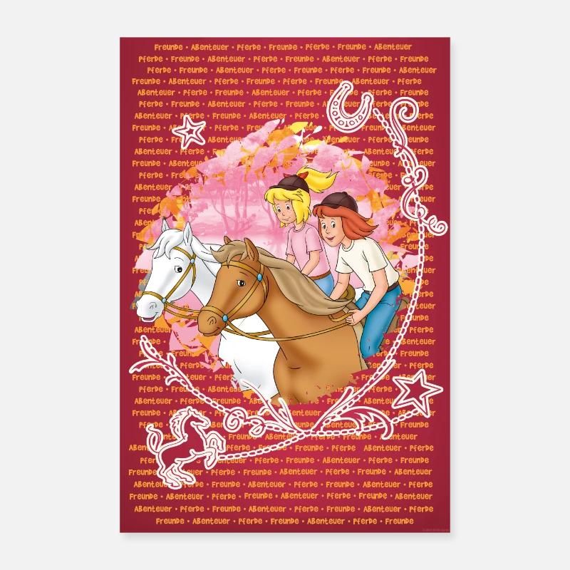 Bibi und Tina Wettreiten Poster 60x90 cm
