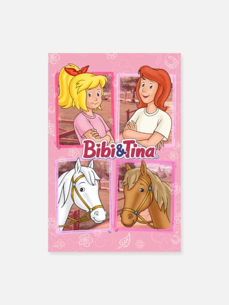 Bibi und Tina Kachel - Poster 60x90 cm - Weiß - Vorne