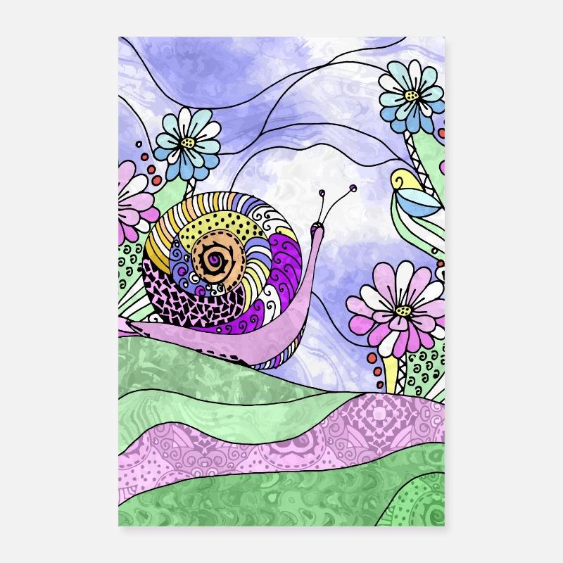 escargot Poster 60 x 90 cm