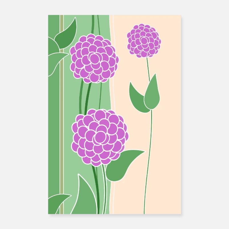 Fleurs Poster 60 x 90 cm