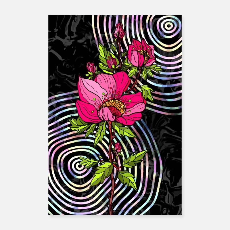 Rote Rosen Poster 60x90 cm
