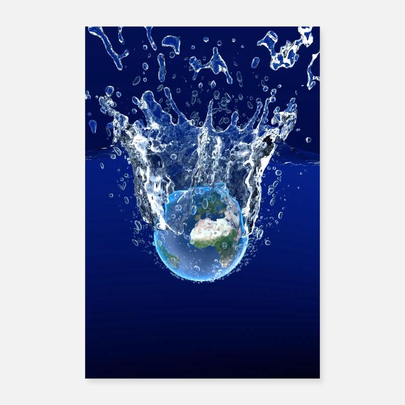 Global Warming Blue Edition Poster 24" x 35" (60x90 cm)