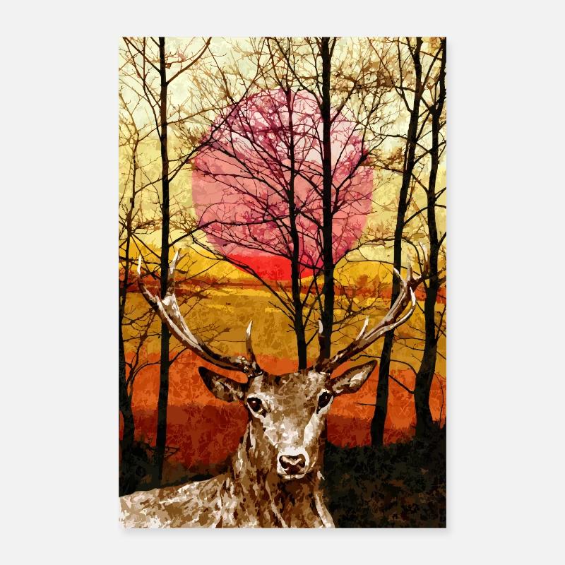 cerf Poster 60 x 90 cm