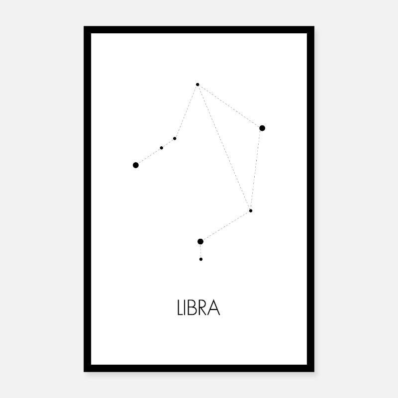 Constellation de Libra (Balance) Poster 60 x 90 cm