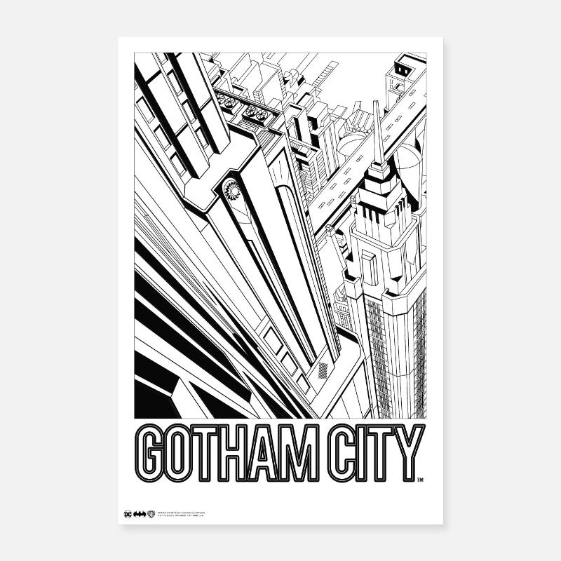Batman Gotham City BD Couverture Poster 60 x 90 cm