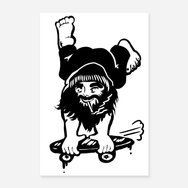 Skating Dwarf Poster 24" x 35" (60x90 cm)