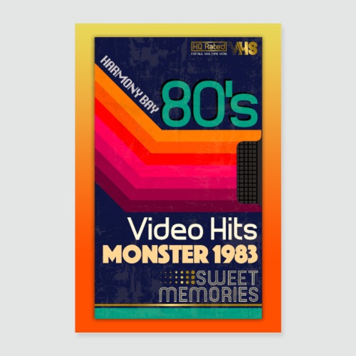 VHS Kassette - Poster 60x90 cm