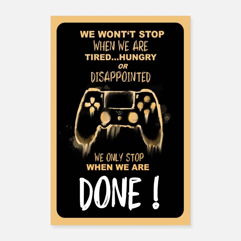 Gamer, player, console Poster 24" x 35" (60x90 cm)
