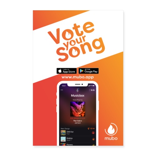 Vote your song poster - Poster 24 x 35 (60x90 cm)