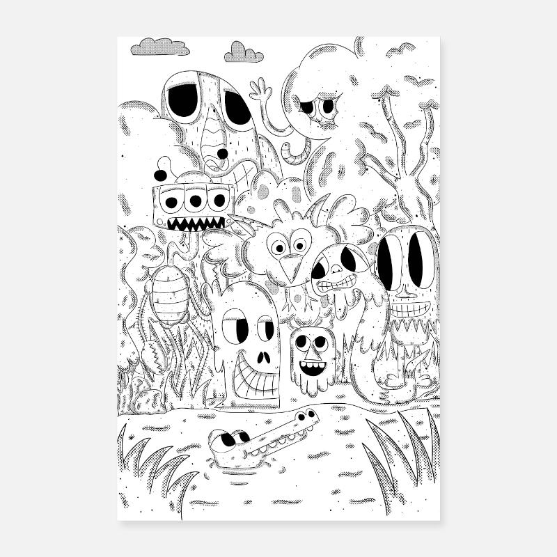 Down in the jungle Poster 24" x 35" (60x90 cm)