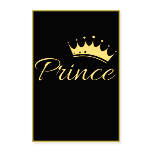 Poster - Prince couleur or - Poster 60 x 90 cm