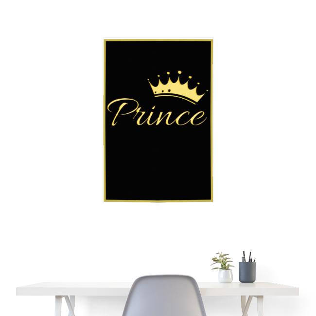 Poster - Prince couleur or