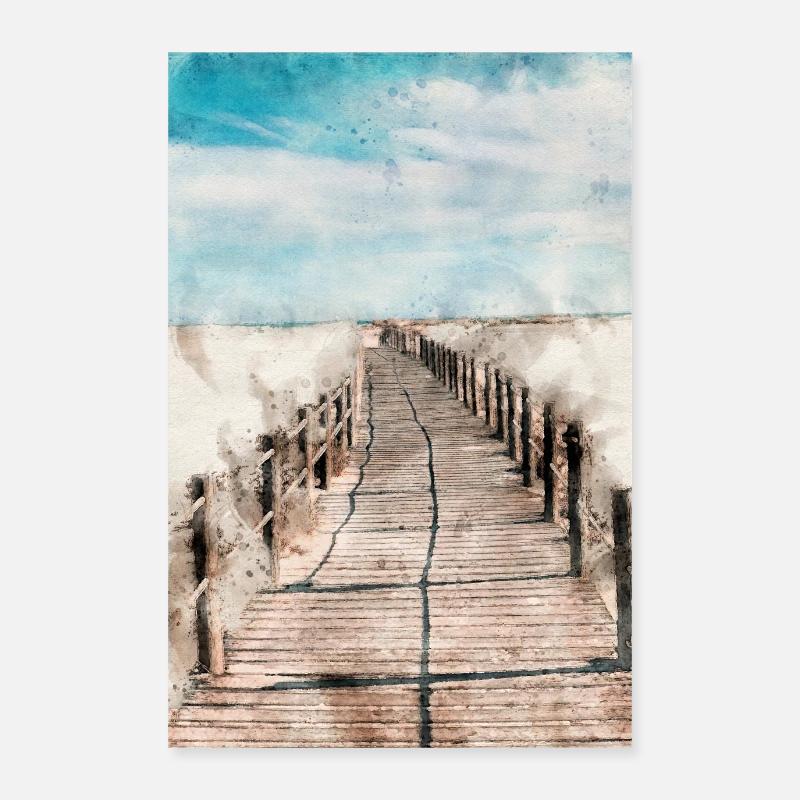 Poster beach Poster 24" x 35" (60x90 cm)