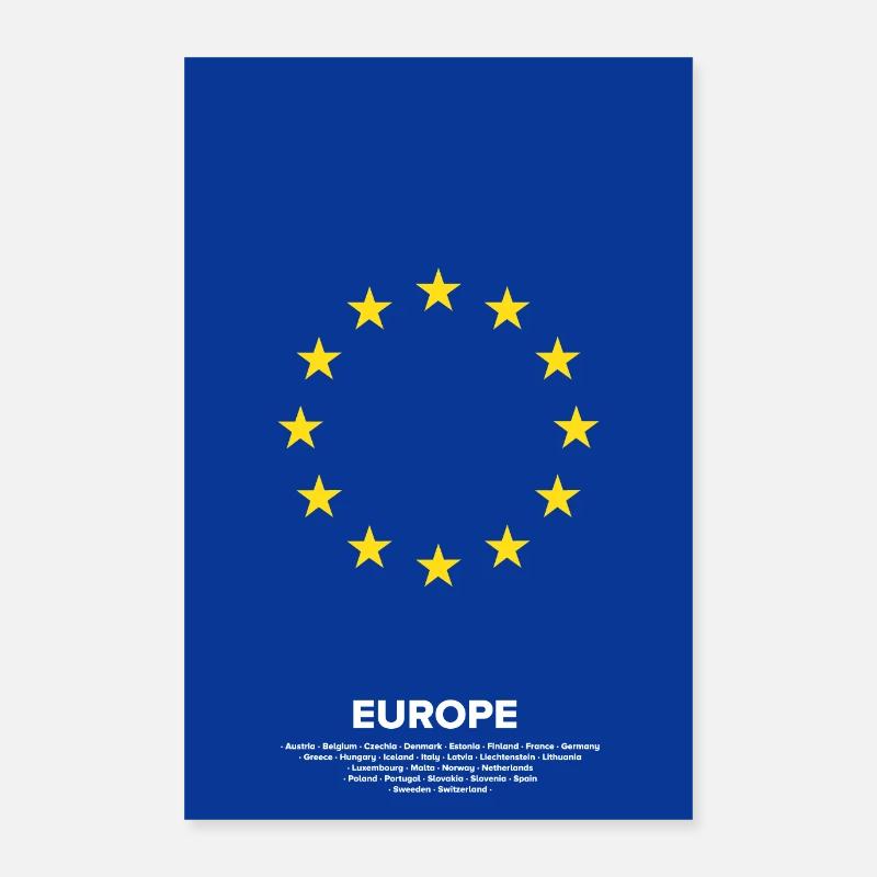 L'Europe  Poster 60 x 90 cm