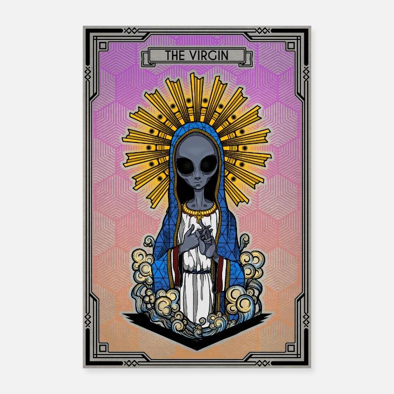 La Vierge extraterrestre - Affiche en couleur Poster 60 x 90 cm