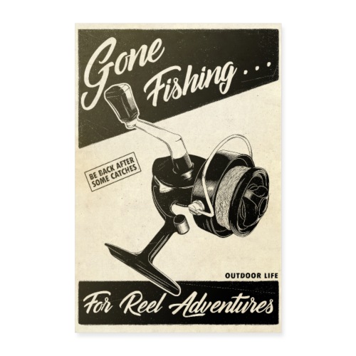 Gone Fishing - Poster 60 x 90 cm