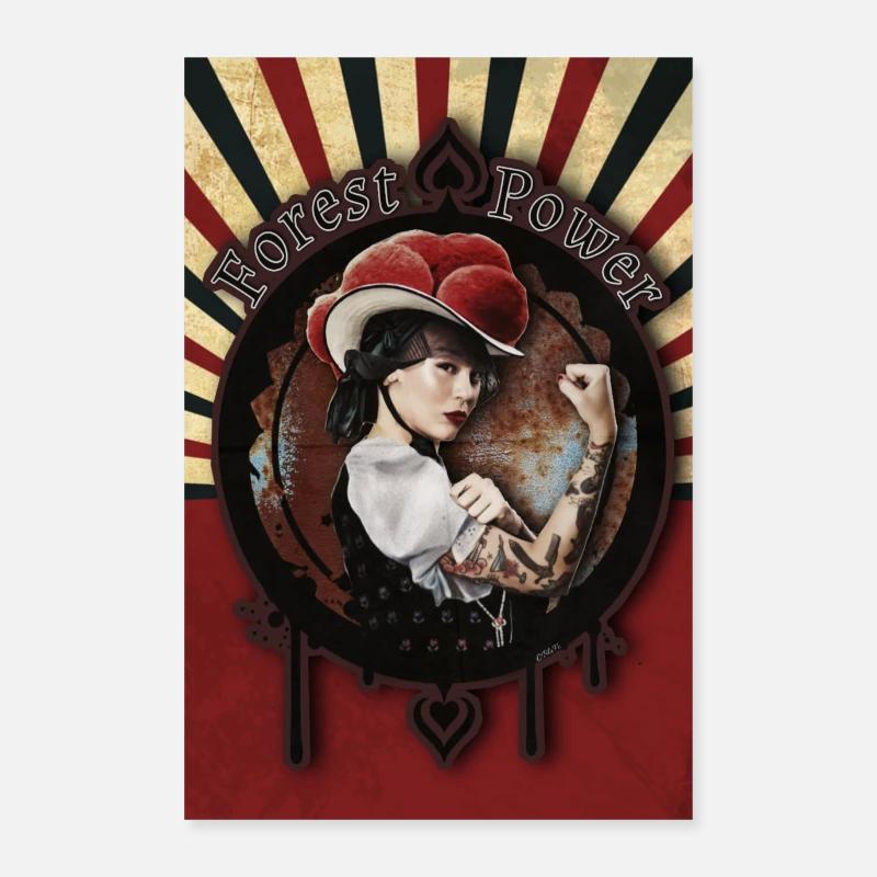 Forest Power Wandbild Poster 60x90 cm