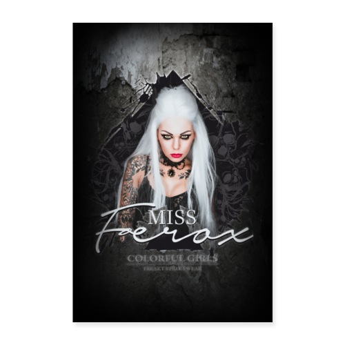 Miss Ferox - Dark spades queen - Poster 60x90 cm