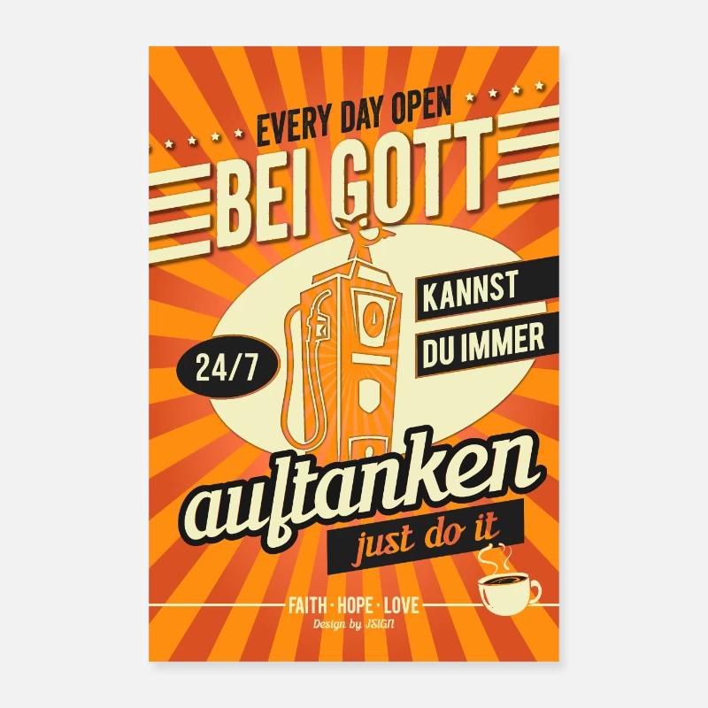 Auftanken Poster 60x90 cm