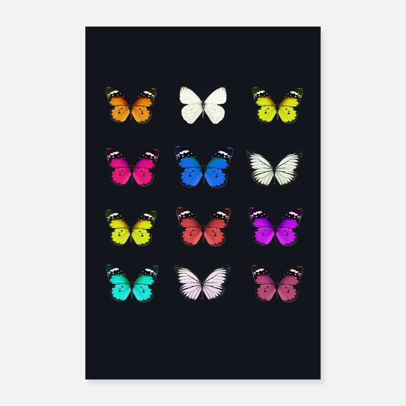 Affiche papillon Poster 60 x 90 cm