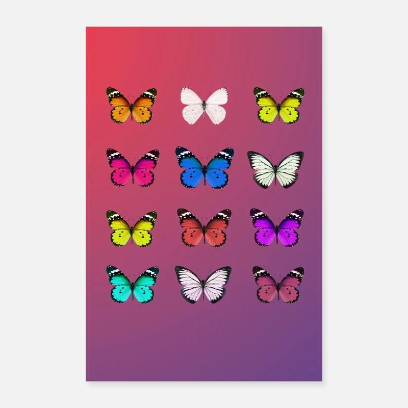 Affiche papillon Poster 60 x 90 cm
