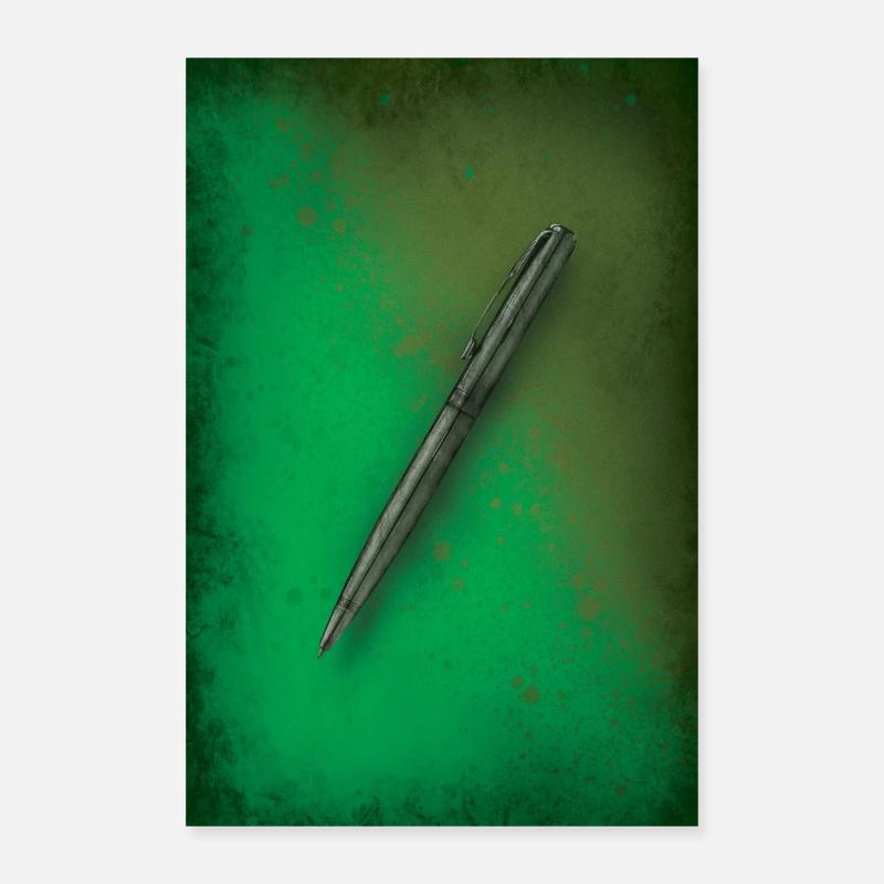 Stilvoller Stift Poster 60x90 cm