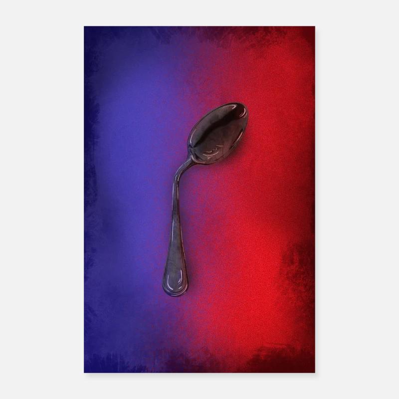 Twisted tablespoon Poster 24" x 35" (60x90 cm)