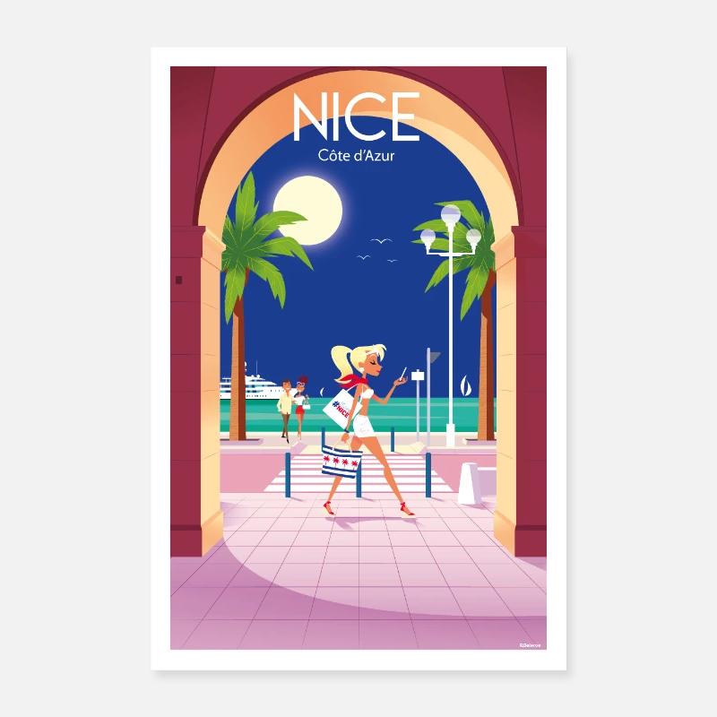 NICE Côte d'Azur Poster 60 x 90 cm