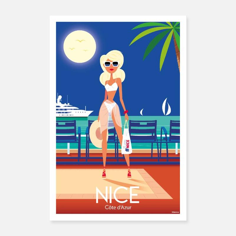 NICE Côte d'Azur Poster 60 x 90 cm