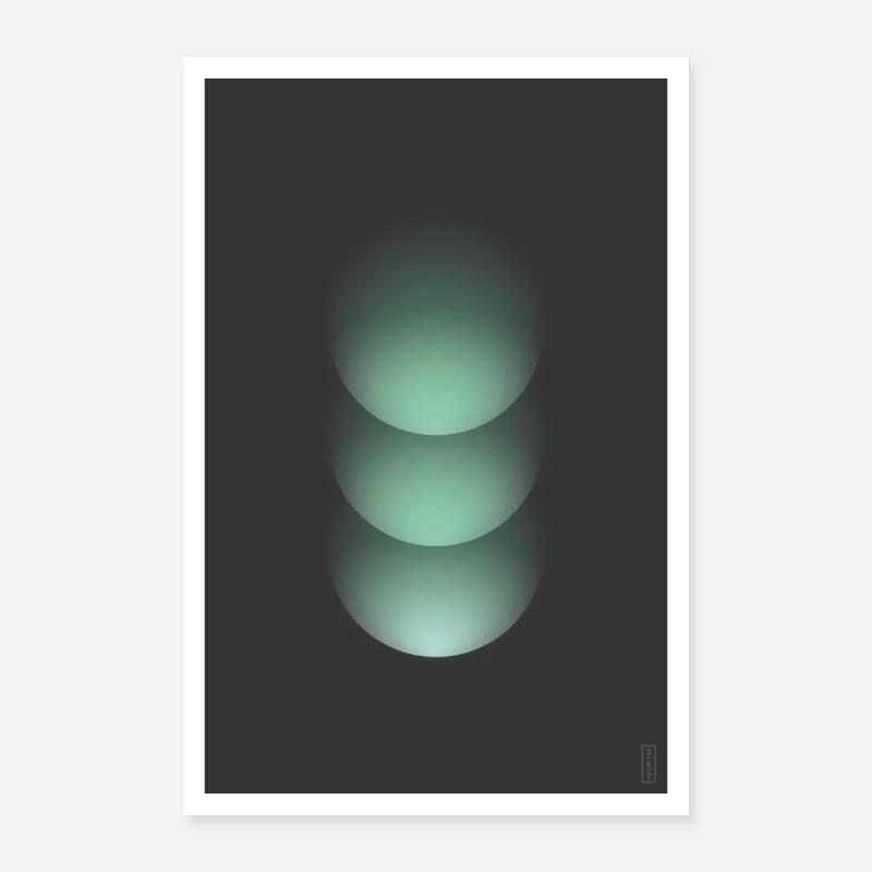 Tri-Sphere - Verdant - Dark Poster 24" x 35" (60x90 cm)