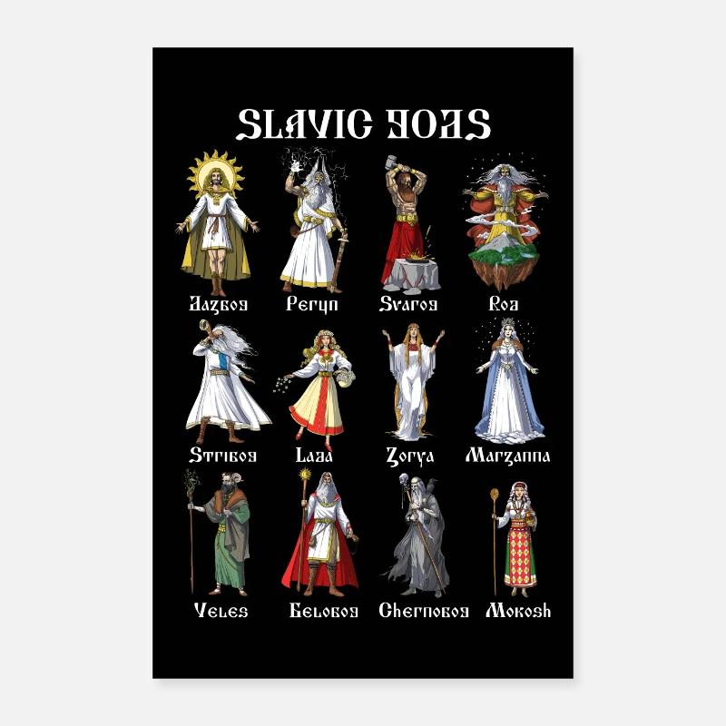 Mitologia slava Dei Poster 60x90 cm