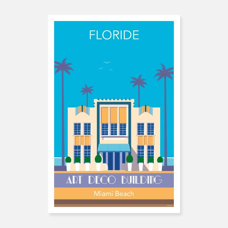 Miami Beach Poster 24" x 35" (60x90 cm)