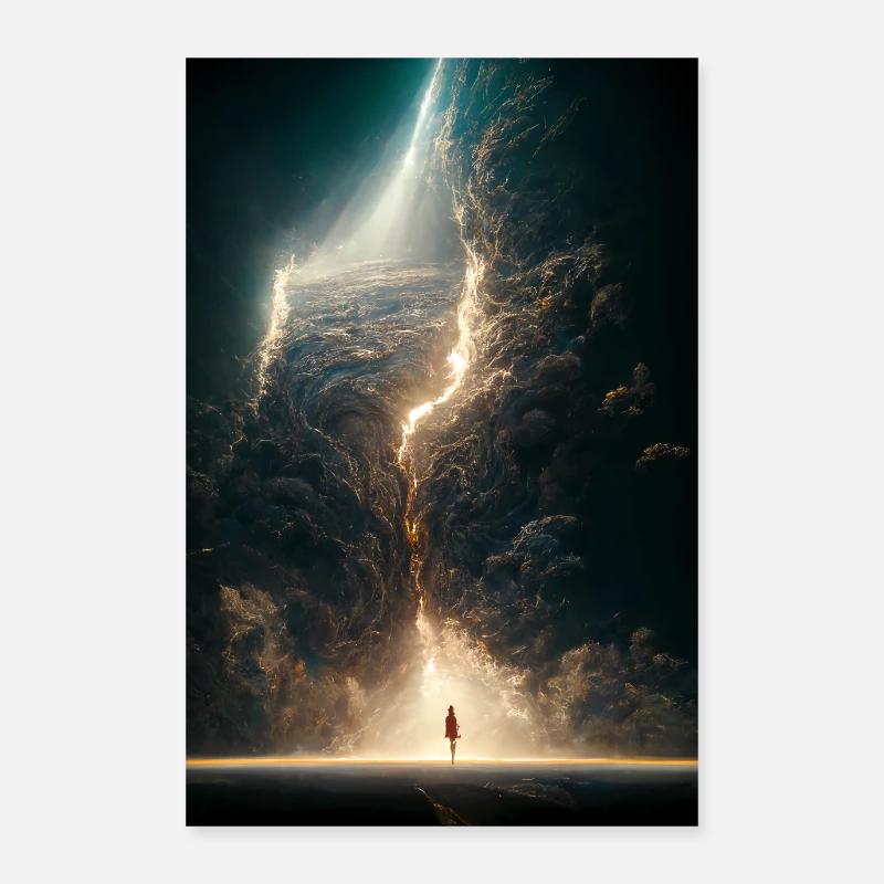 Last man standing - Poster 60x90 cm - Weiß