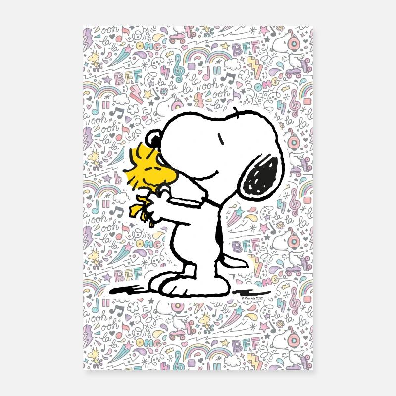 Peanuts Snoopy Et Woodstock BFF Poster Poster 60 x 90 cm