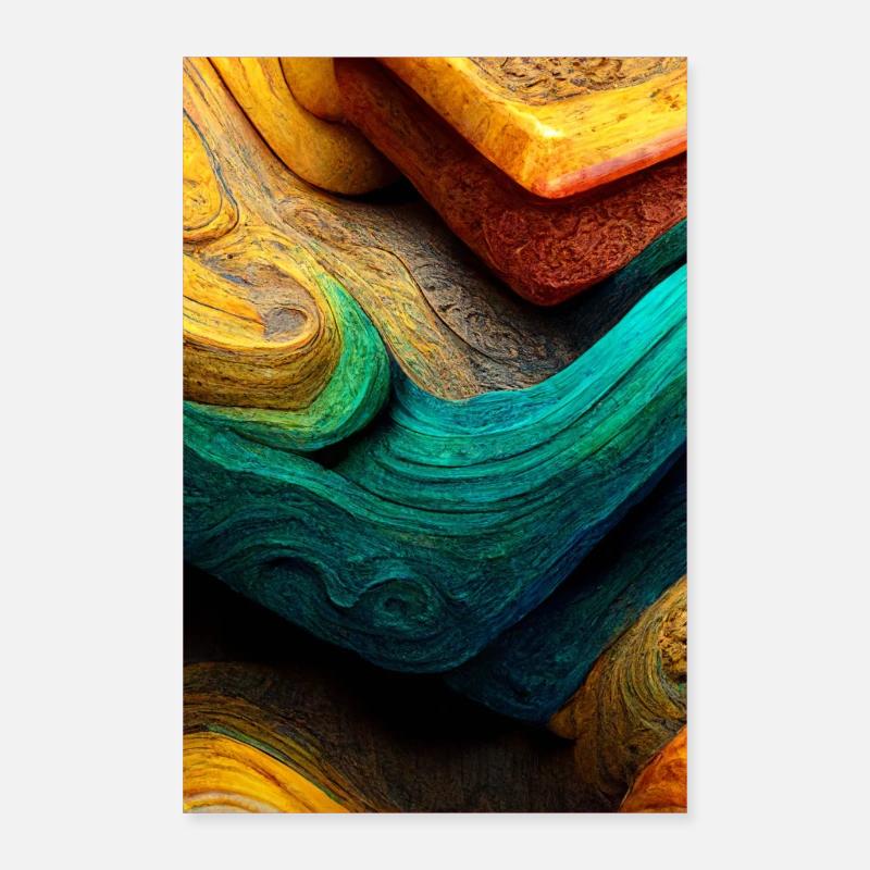 Abstract 3D Surface Background Poster 60x90 cm