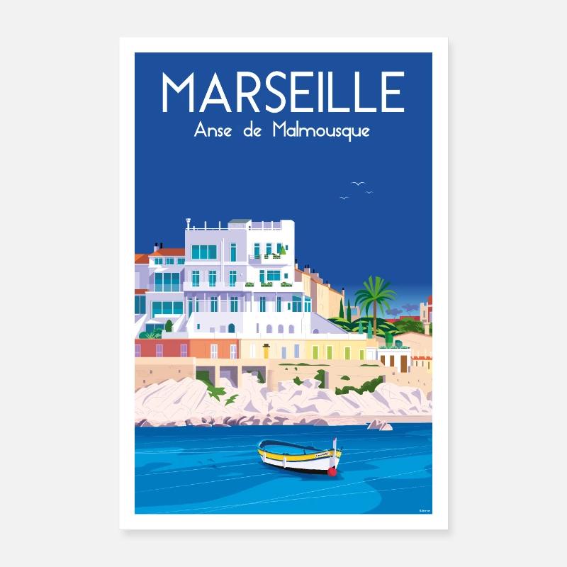MARSEILLE Poster 60 x 90 cm