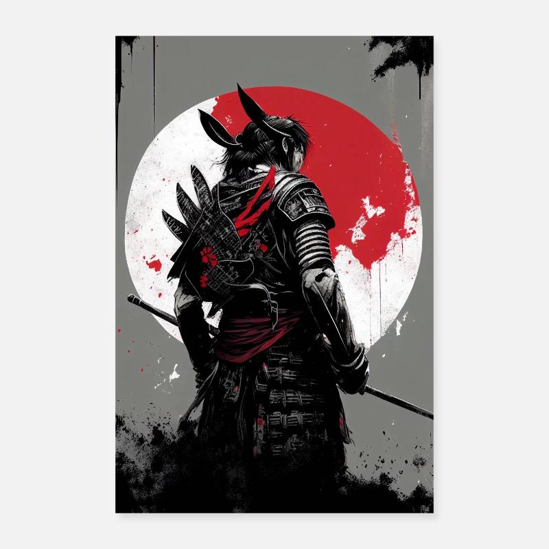 Samurai Japan Krieger Ninja Ritter Poster 60x90 cm