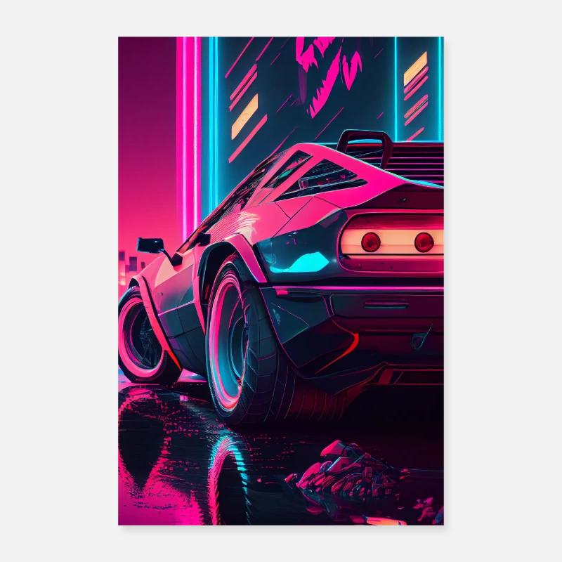 RetroWave 02 Poster 24" x 35" (60x90 cm)