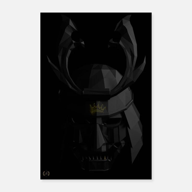 Samurai in the dark. Poster 24" x 35" (60x90 cm)