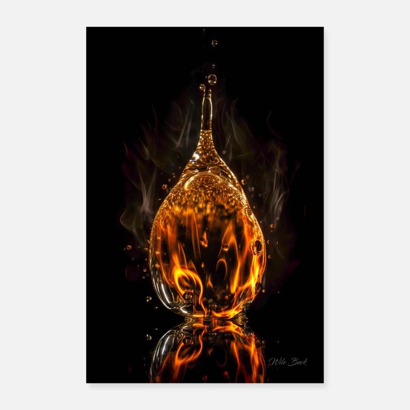 Drop fire 7 Poster 24" x 35" (60x90 cm)