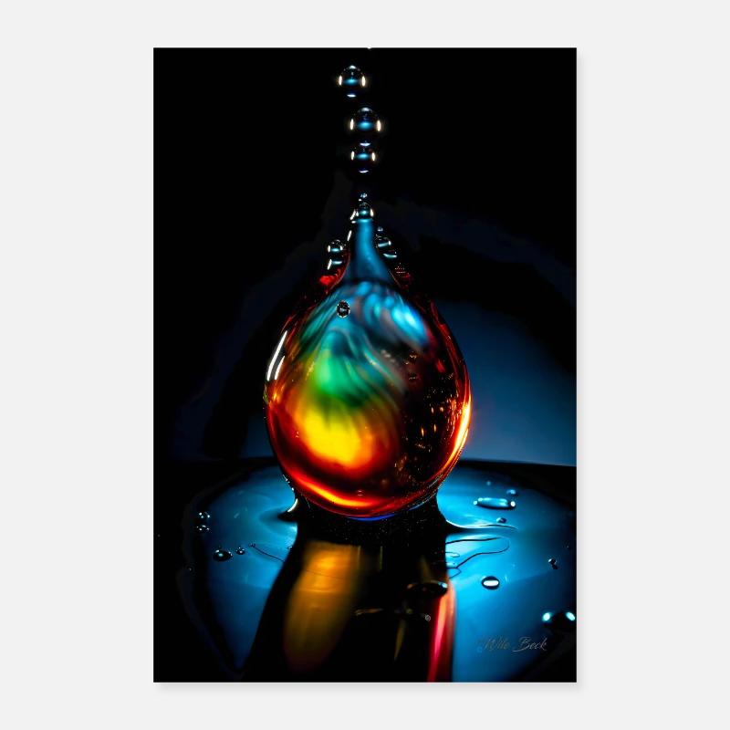 Gouttes plasma 6 Poster 60 x 90 cm