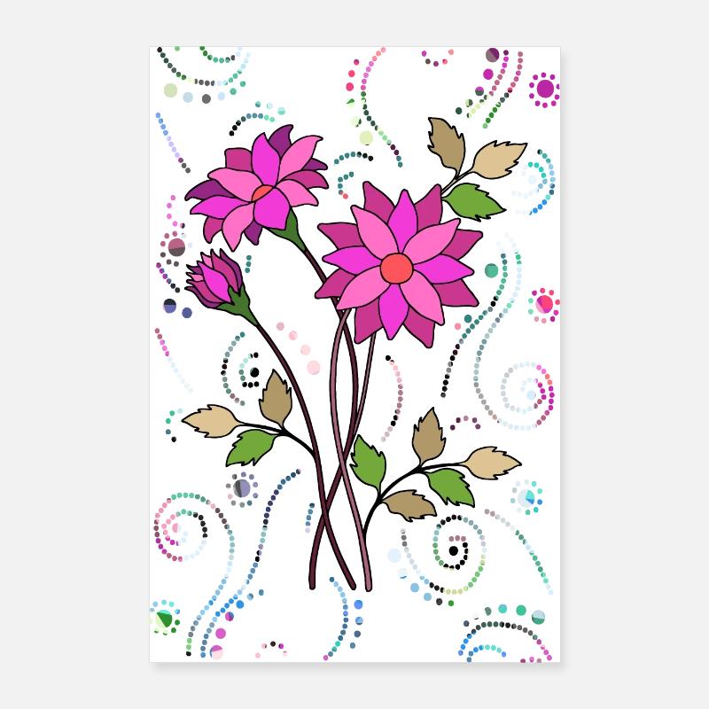 Fleur Poster 60 x 90 cm