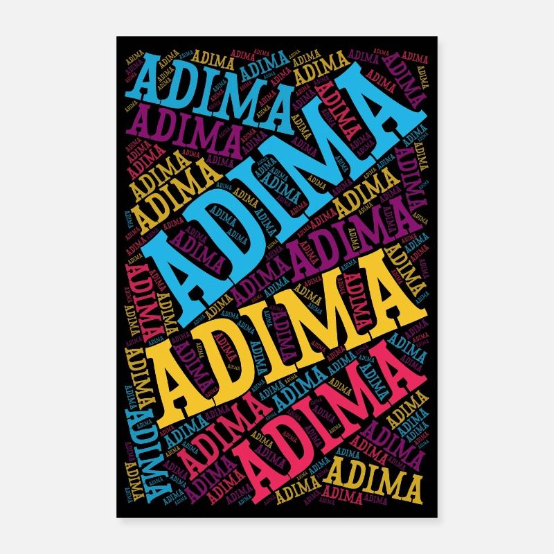 Poster adima Wortwolke Textcollage Geschenkidee Poster 60x90 cm