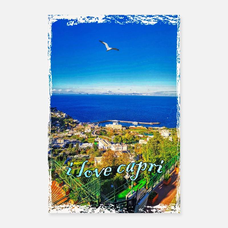 Ich liebe Capri Poster 60x90 cm